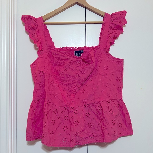 Eyelet Corset Peplum Top - XXL - Picture 3 of 5
